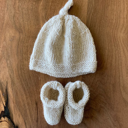 beige baby hat