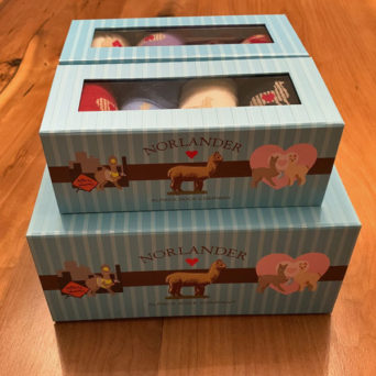 Stacked Alpaca Socks Gift Boxes
