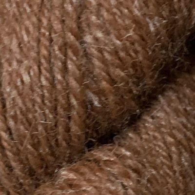 Brown Alpaca Yarn and 10% Silk in 3 Ply Sport