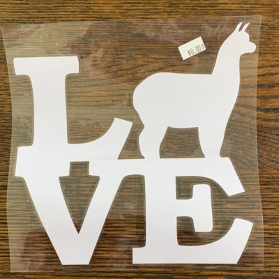 Alpaca Love Car Stickers
