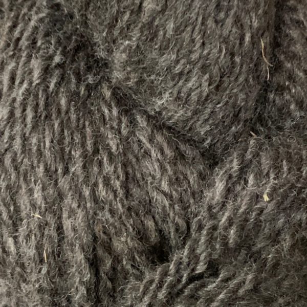 Heartthrob Dark Silver Grey Alpaca Yarn in 2 Ply DK