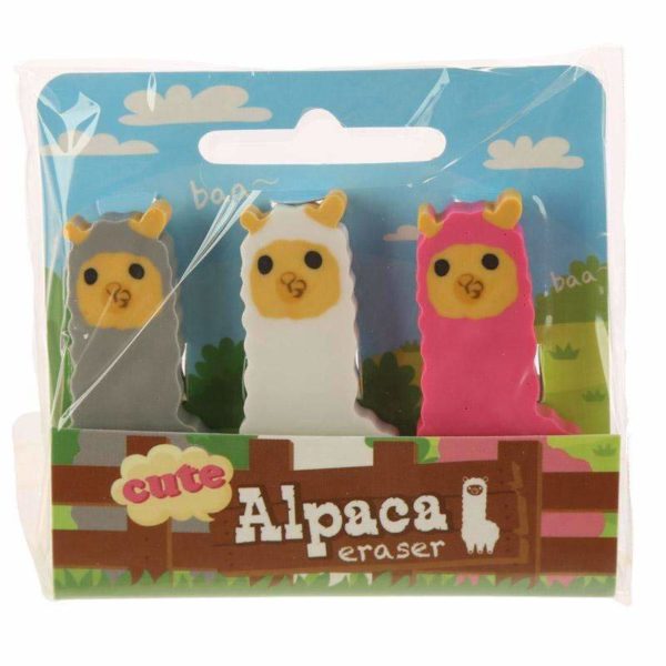 Alpaca Erasers - Set of 3