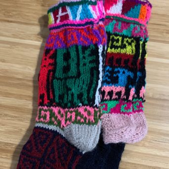 Kids Multicolor Alpaca Socks
