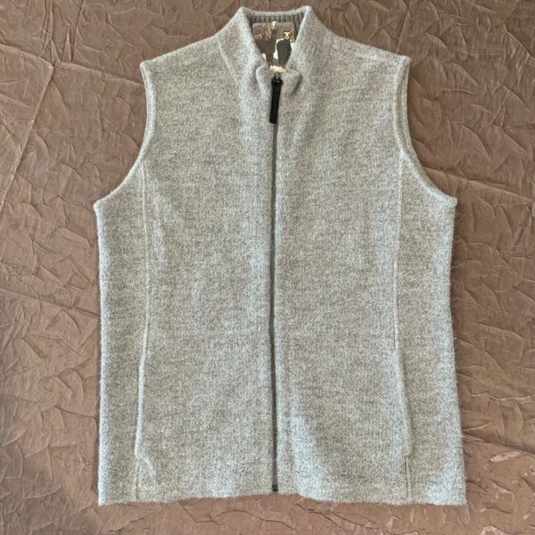 Grey Zip Sweater Vest - Women's Medium