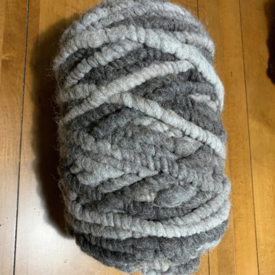 Silver Grey Mix 2 lbs 13 oz Rug Yarn