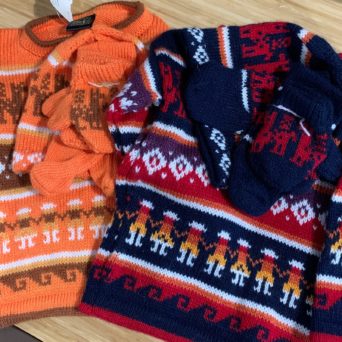 Kids Set - Sweater, Hat, and Mittens
