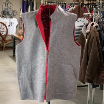 Reversible Sport Vest in Grey and Red