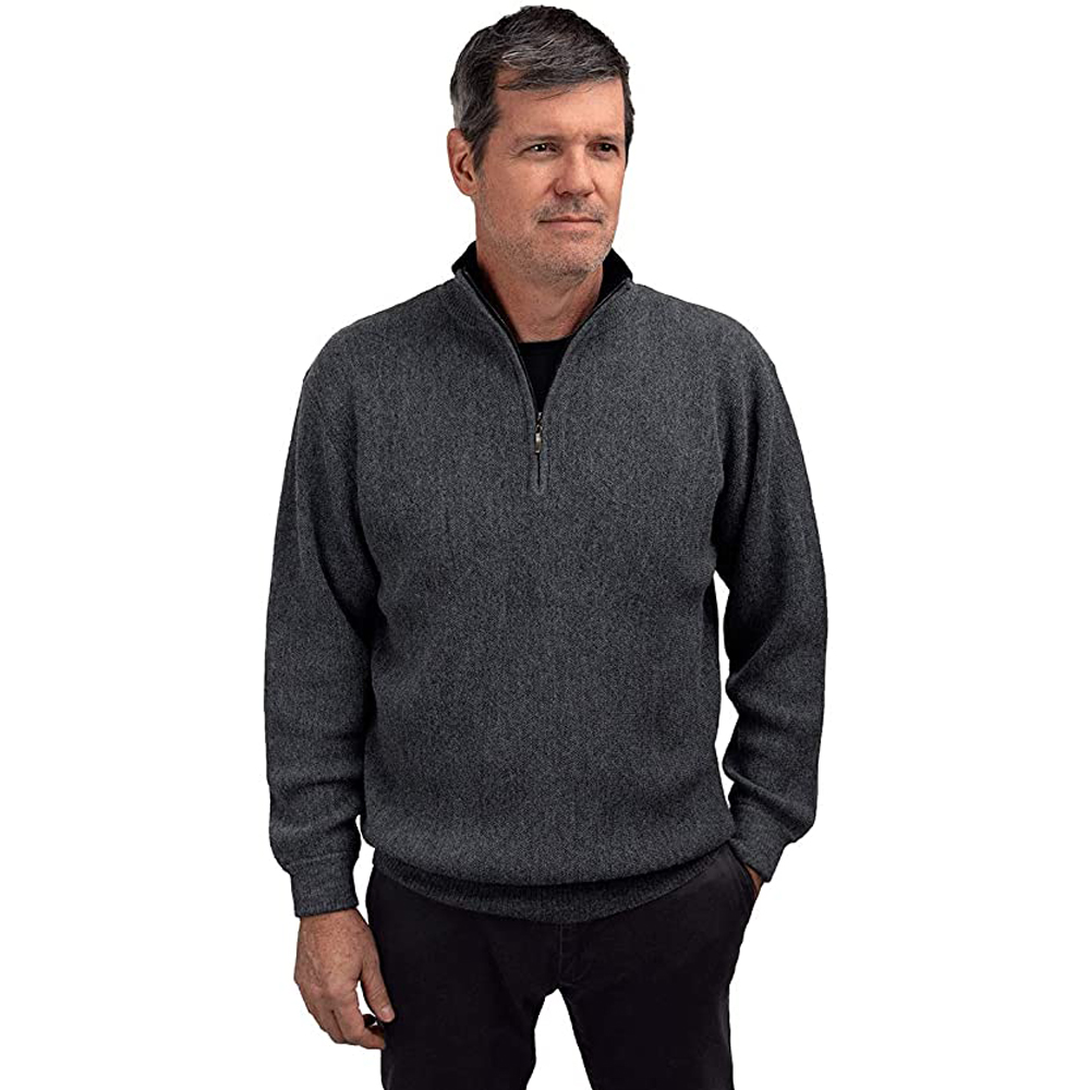 dark grey quarter zip