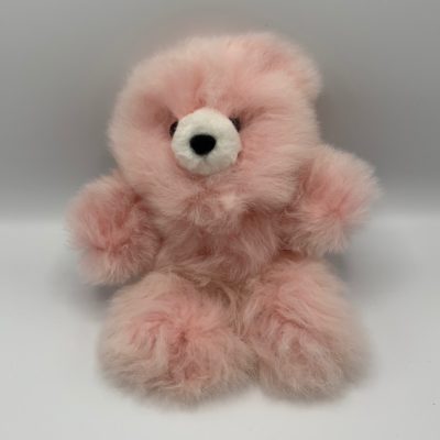10" Light Pink Teddy Bear Made From Baby Alpaca