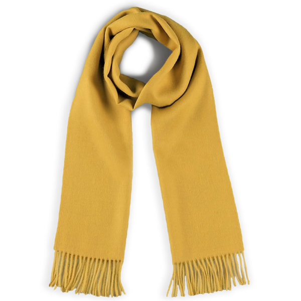 Baby Alpaca Scarf in Yellow Gold