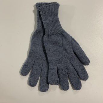 Reversible Baby Alpaca Gloves in Dark/Light Grey