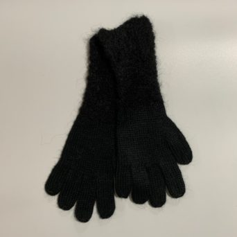 Handmade Alpaca Gloves in Black