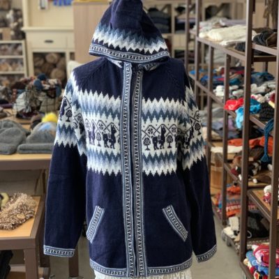 Unisex Hooded Sweater With Peruvian Print