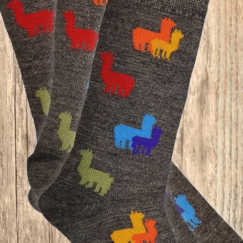 RM Paca Kids Alpaca Herd Socks in Primary Colors